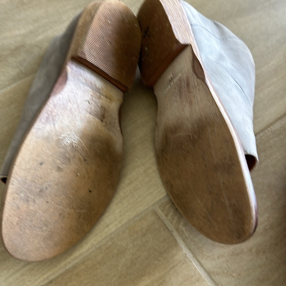 Free people Mont Blanc gray leather shoe/boot - Picture 3 of 4